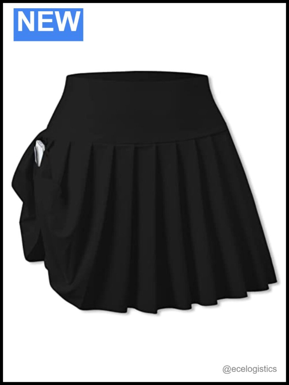 High Waisted Pleated Tennis Skirt with Pockets Athletic Golf Skort